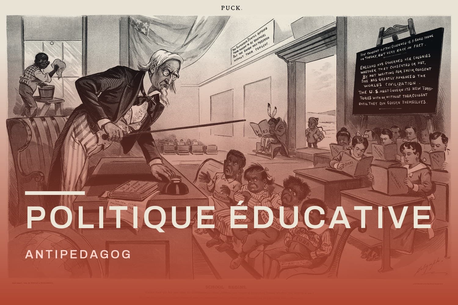 Gravure : School Begins (Puck Magazine 1-25-1899).jpg