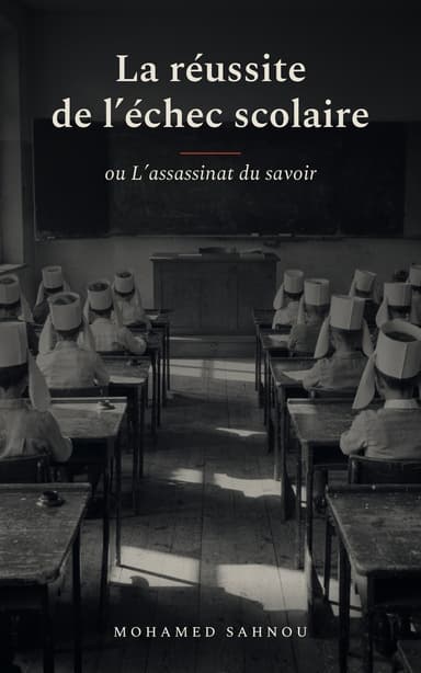 Couverture de La réussite de l’échec scolaire, par Mohamed Sahnou
