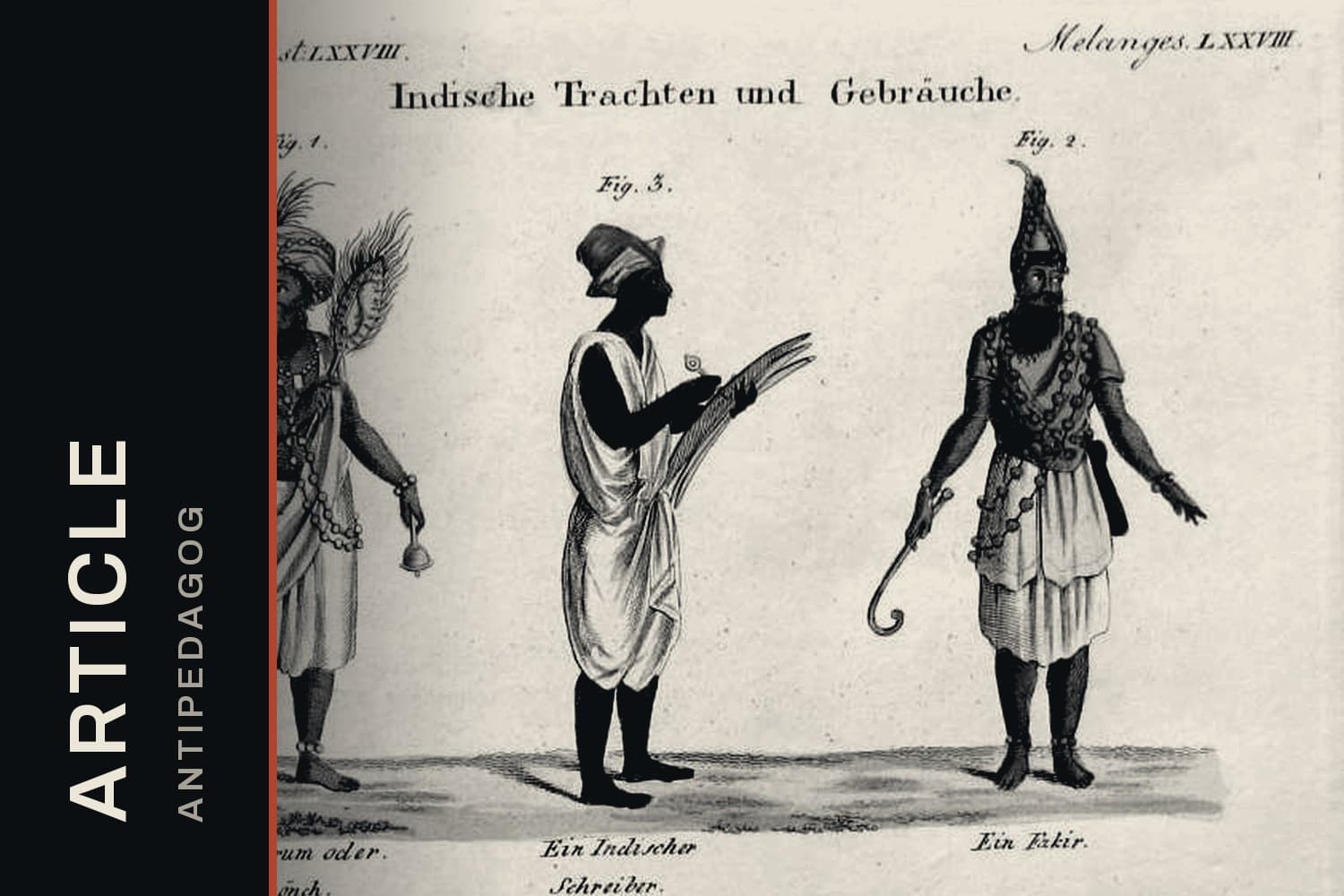 Gravure : The middle figure is an Indian scribe who is writing in palm leaves.jpg